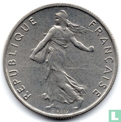 Frankreich ½ Franc 1976 - Bild 2