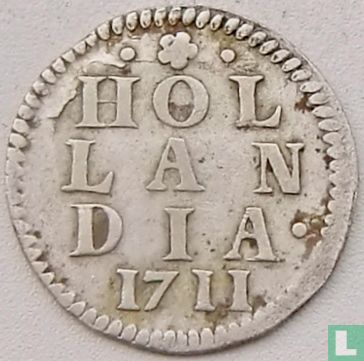 Holland 2 stuiver 1711 - Afbeelding 1