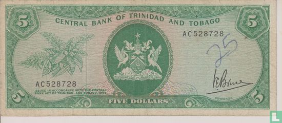 Trinité-et-Tobago 5 Dollars - Image 1