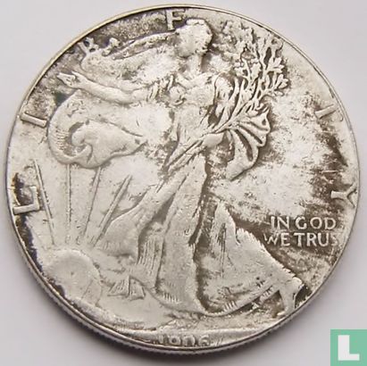Verenigde Staten 1906 Silver Eagle Dollar "Liberty Walking"  - Afbeelding 1