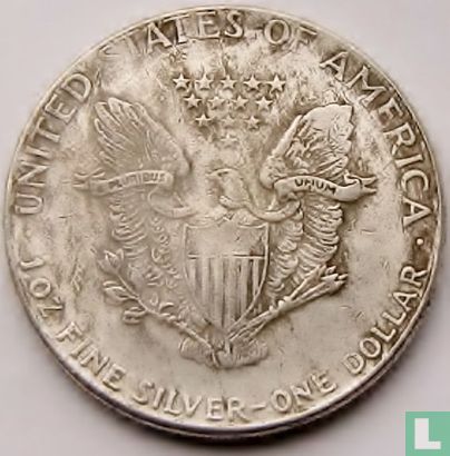 Verenigde Staten 1906 Silver Eagle Dollar "Liberty Walking"  - Afbeelding 2