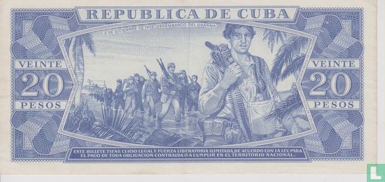 Cuba 20 Pesos - Afbeelding 2