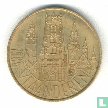 België 25 vlaamse franken 1986 (geelkoper) - Afbeelding 1