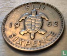 Fidschi 6 Pence 1962 - Bild 1