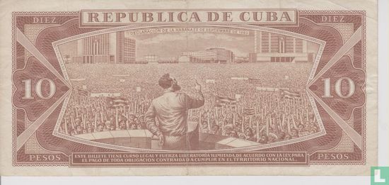 CUBA 10 Pesos - Afbeelding 2