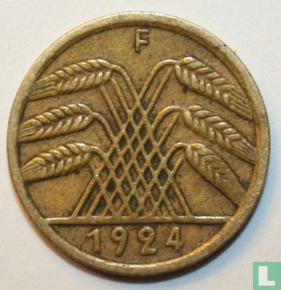 Empire allemand 5 rentenpfennig 1924 (F) - Image 1