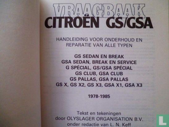 Vraagbaak Citroën GS / GSA - Afbeelding 3