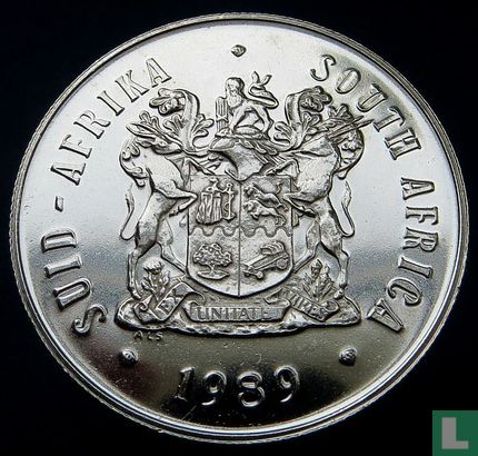 Zuid-Afrika 1 rand 1989 (zilver) - Afbeelding 1