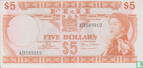 Fidji 5 Dollar - Image 1