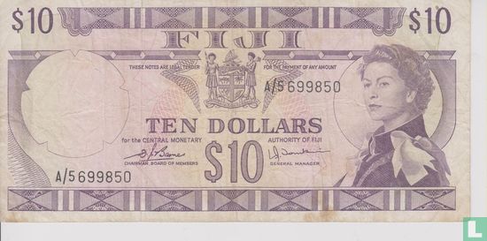 Fidji Dollar 10 - Image 1