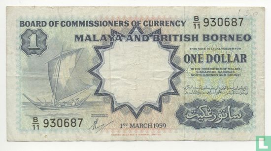 Malaya en Brits-Borneo 1 Dollar - Afbeelding 1