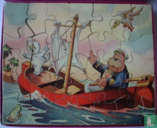 Tom Poes en heer Wal Rus in een zeilboot op zee - Bild 2