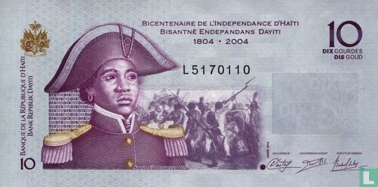 Haiti 10 Gourdes - Image 1