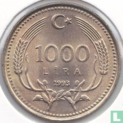 Turkey 1000 lira 1993 - Image 1