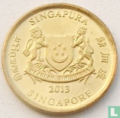 Singapour 5 cents 2013 (type 2) - Image 1