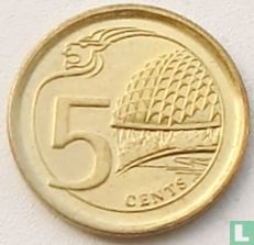 Singapour 5 cents 2013 (type 2) - Image 2