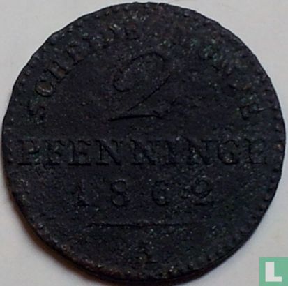 Pruisen 2 pfenninge 1862 - Afbeelding 1