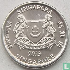 Singapore 20 cents 2013 (type 2) - Afbeelding 1
