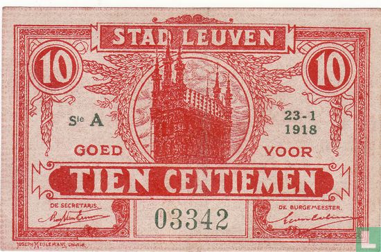Leuven 10 Centiemen 1918 - Afbeelding 1