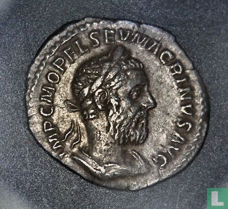 Empire romain, AR Denier, 217-218 AD, Macrin, Rome, 218 après JC - Image 1