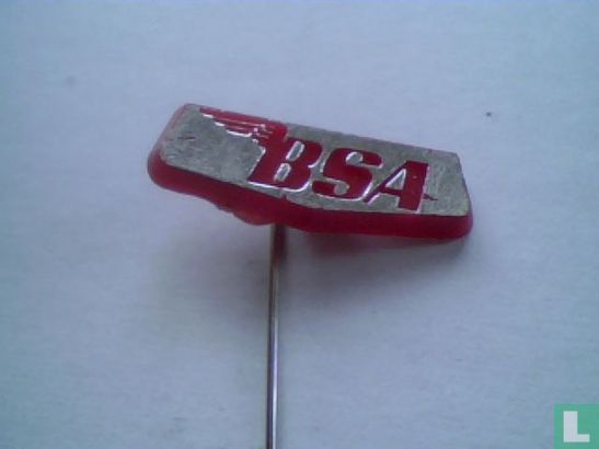 BSA [zilver op rood]