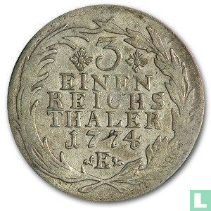 Pruisen 1/3 thaler 1774 (E) - Afbeelding 1