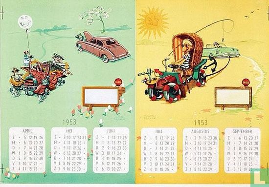 Kalender 1953 (deel)