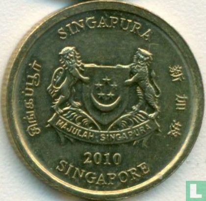 Singapore 5 cents 2010 - Image 1