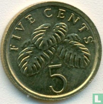 Singapore 5 cents 2010 - Image 2