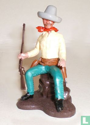 Cowboy zittend - Afbeelding 1