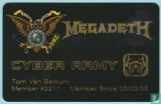 Megadeth Pass, Cyber Army Membership Pass 2014 - Image 1