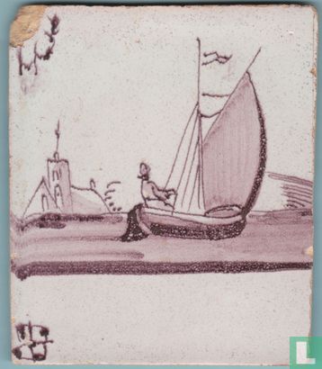Tegel 18e eeuw Scheepvaart, Oud Hollands