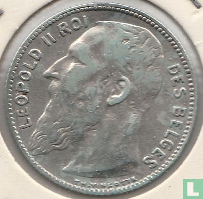 Belgium 1 franc 1909 (FRA - TH. VINÇOTTE) - Image 2