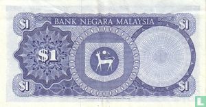 Malaysia 1 Ringgit ND (1967) - Image 2