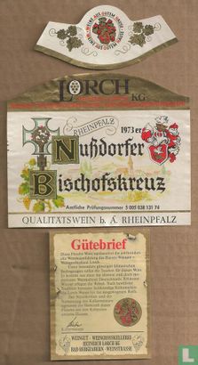 Etiket Nussdorfer Bischofskreuz