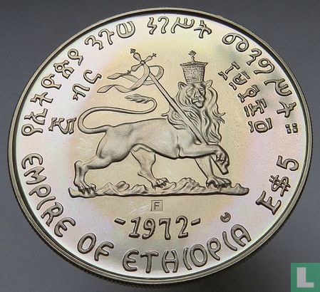 Éthiopie 5 dollars 1972 (EE1964) "Johannes IV" - Image 1