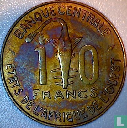 États d'Afrique de l'Ouest 10 francs 1979 - Image 2