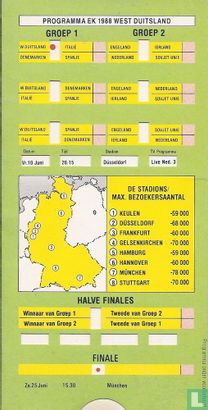 Het Bolletjes EK '88 voetbal programma - Afbeelding 2