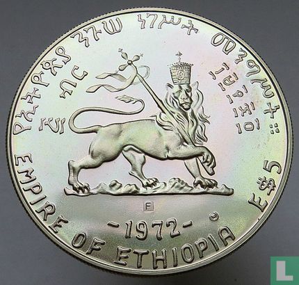 Ethiopia 5 dollars 1972 (EE1964) "Zauditu" - Image 1