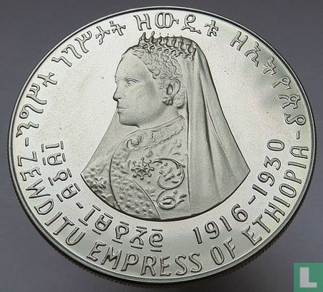 Ethiopië 5 dollars 1972 (EE1964) "Zauditu" - Afbeelding 2