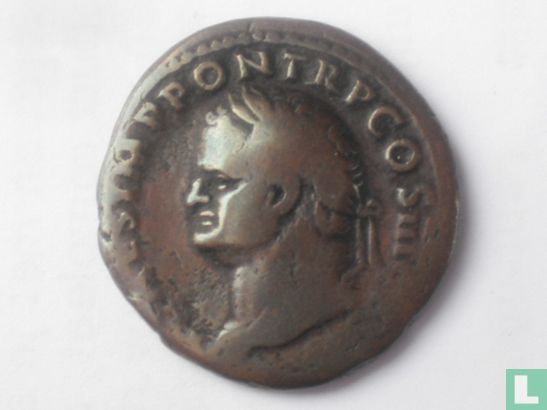Romeinse Rijk  1 As  (Titus)  79-81 CE - Afbeelding 1