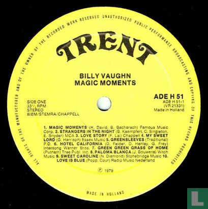 Billy Vaughn Magic Moments - Image 3