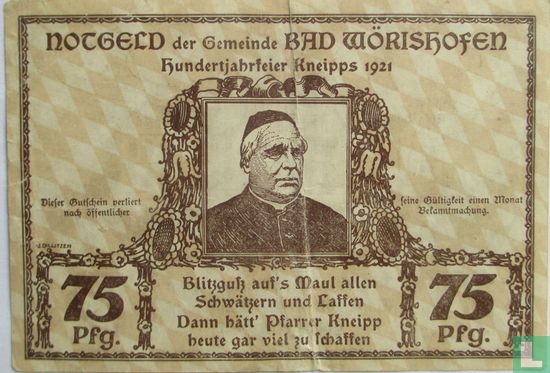 Bad Worishofen 75 Pfennig 1921 - Image 1