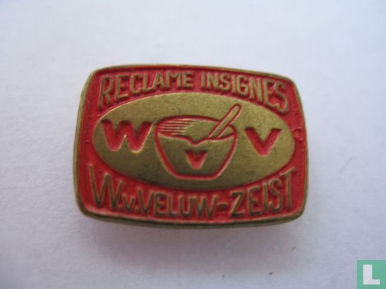 Reclame insignes W. v. Veluw - Zeist [rood] - Afbeelding 2