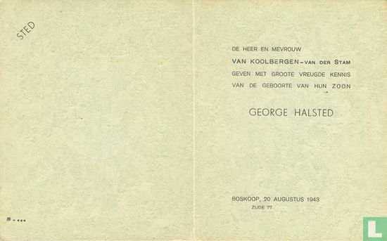 George Halsted van Koolbergen - Afbeelding 2