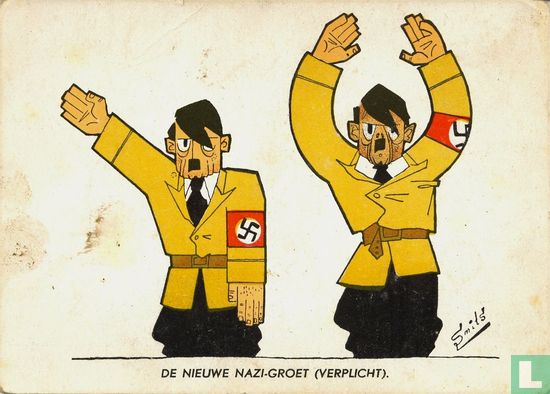 De nieuwe nazi-groet (verplicht). - Afbeelding 1