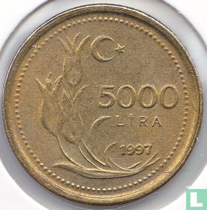 Turkije 5000 lira 1997 - Afbeelding 1