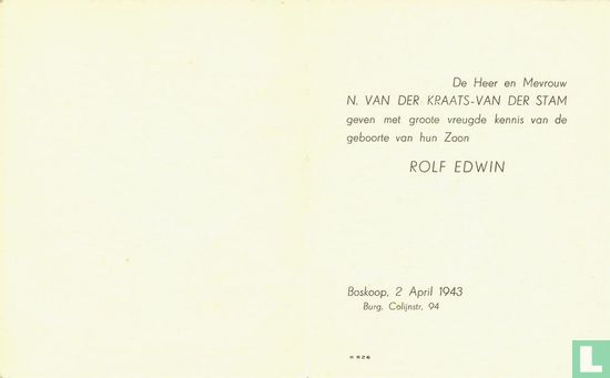 Rolf Edwin van der Kraats - Afbeelding 2