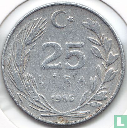 Turquie 25 lira 1986 - Image 1