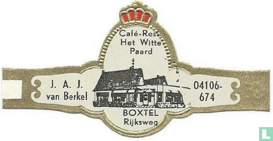 Café-Rest. Het Witte Paard Boxtel Rijksweg - J. A. J. van Berkel - 04106-674 - Image 1